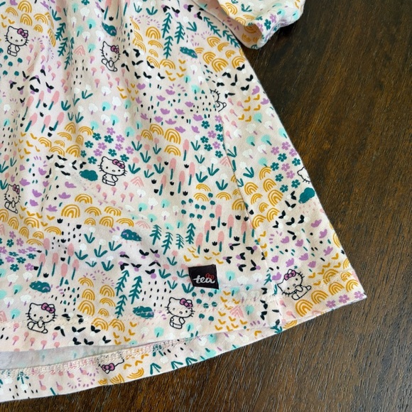 2022 Tea Collection x Hello Kitty & Friends Sanrio Yellow LS A Line Dress Size 3 - Picture 7 of 10